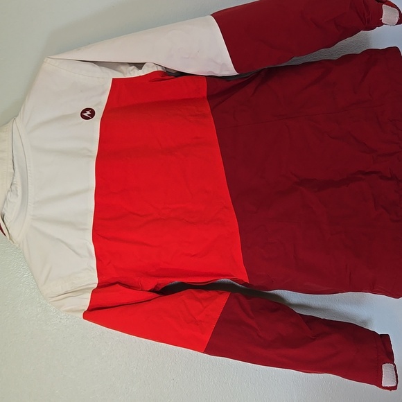 Marmot Red And White Ski Coat Size Small - Picture 2 of 11